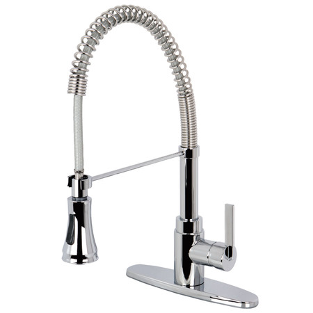 GOURMETIER Continental Single-Handle Pre-Rinse Kitchen Faucet, Chrome GSY8871CTL